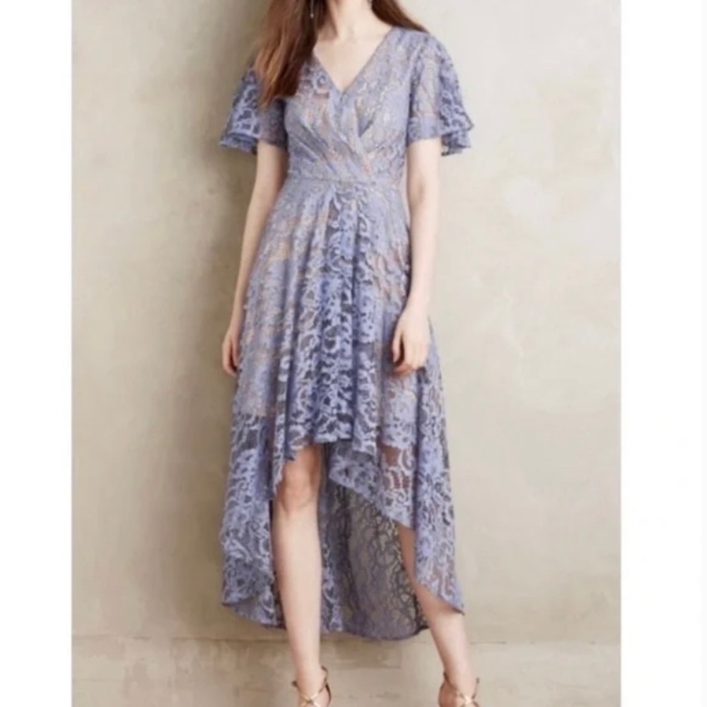 Anthropologie Periwinkle Lace Dress | sz 6